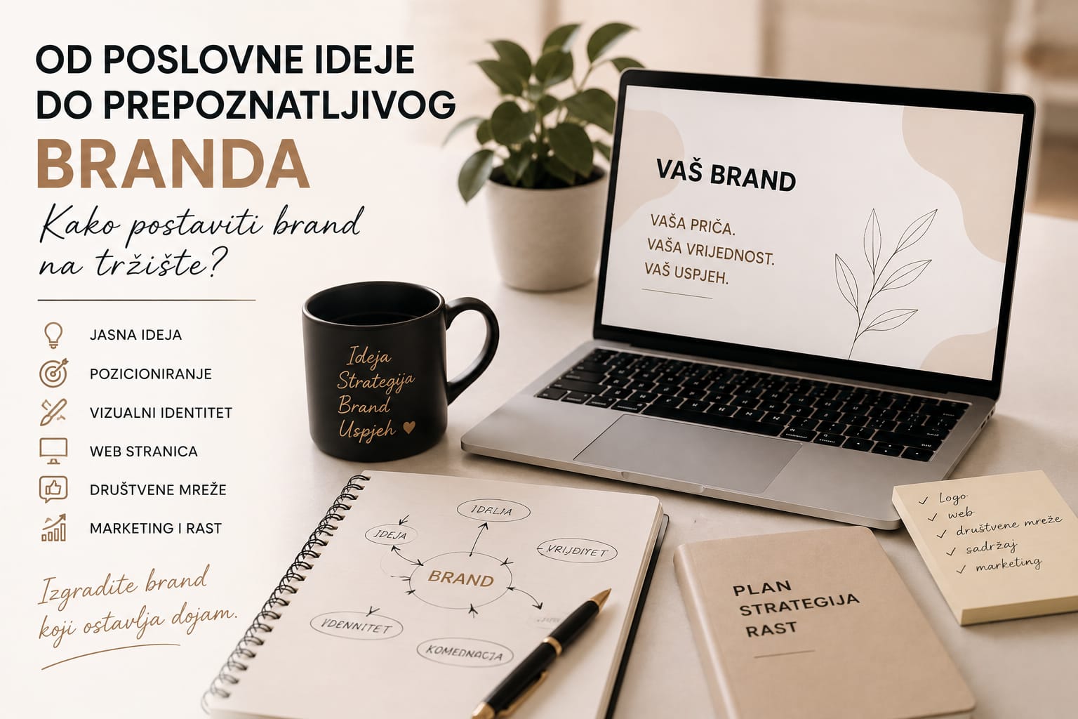 Od poslovne ideje do prepoznatljivog branda – kako postaviti brand na tržište?